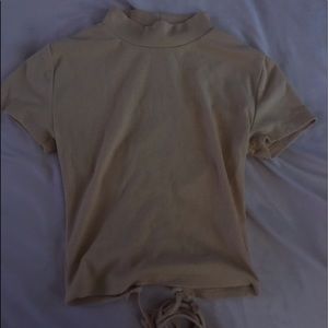 Forever 21 crop top with laced up back